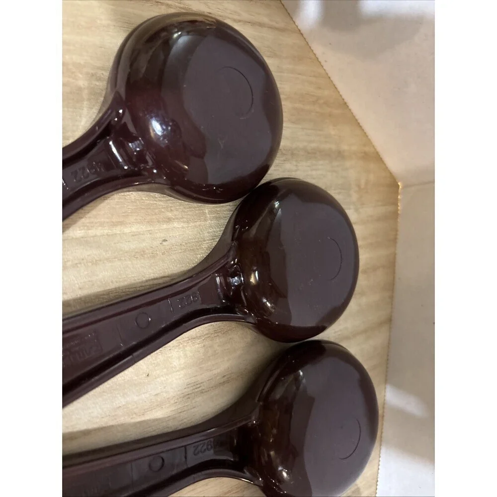 Lot of 5 Carlisle 492201 Measure Miser 1.5 Oz. Portion Control Spoon 44ml Brown